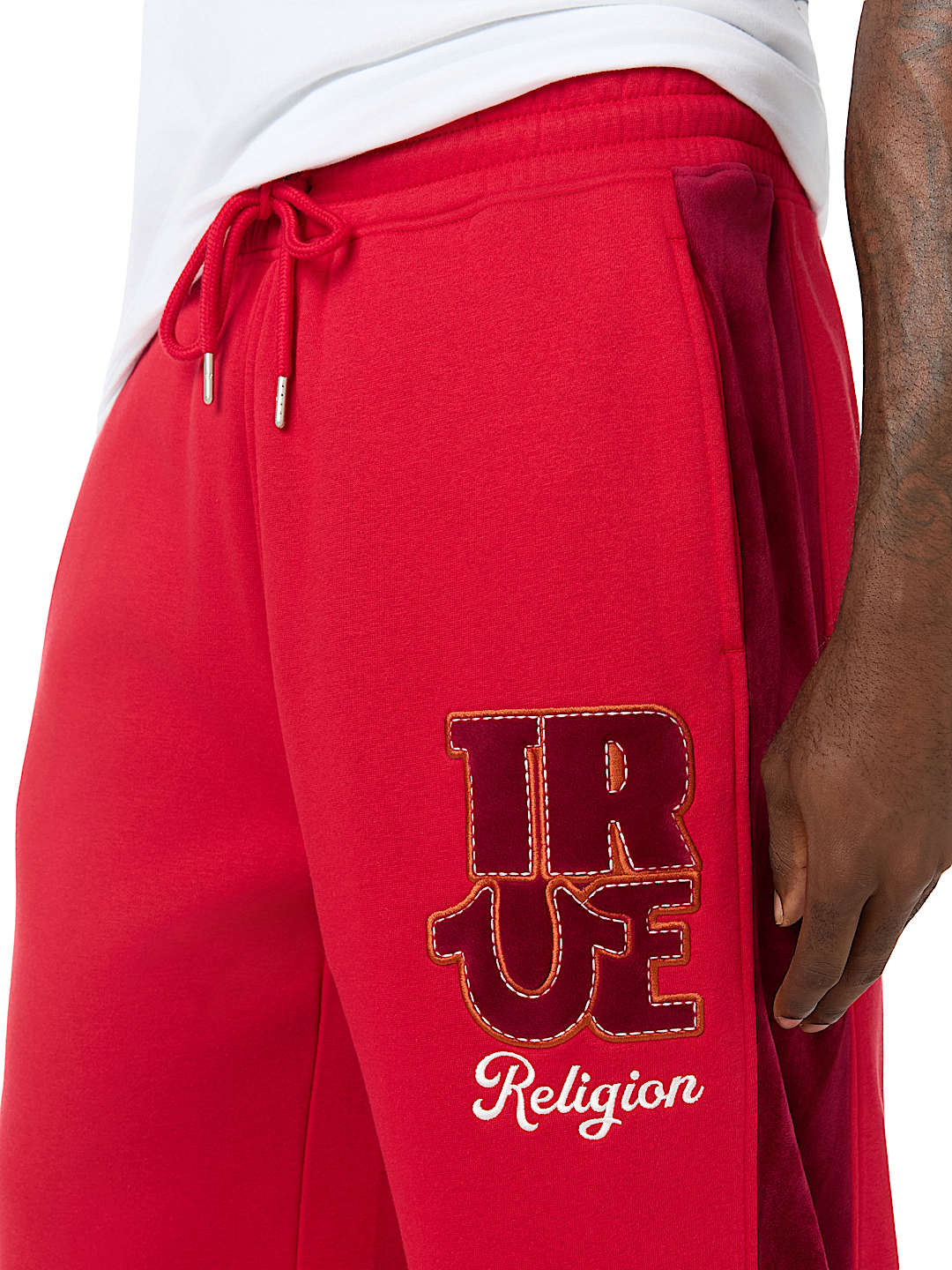 VELOUR LOGO BAGGY SWEATPANT