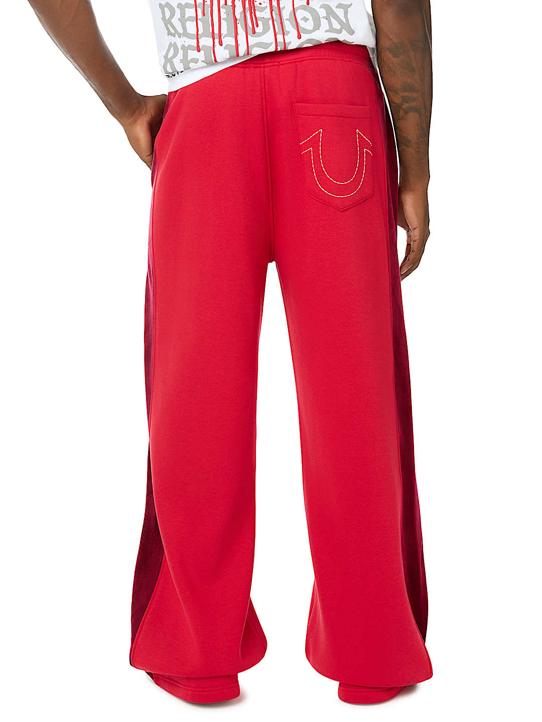 VELOUR LOGO BAGGY SWEATPANT
