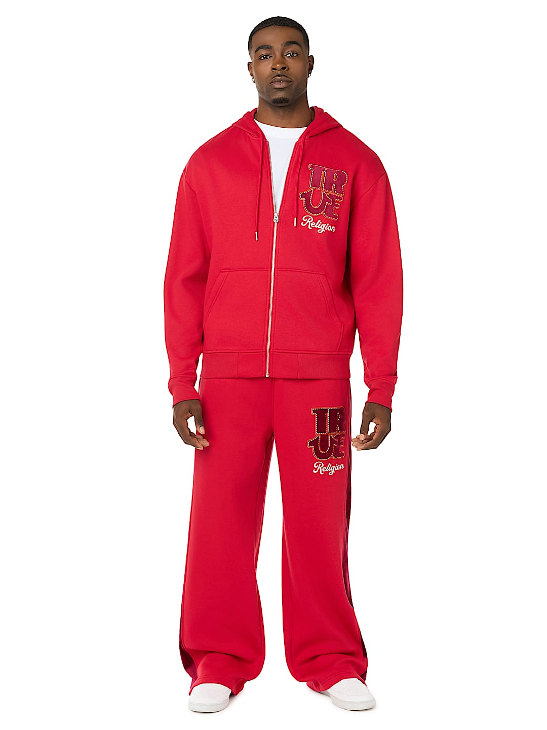 VELOUR LOGO BAGGY SWEATPANT