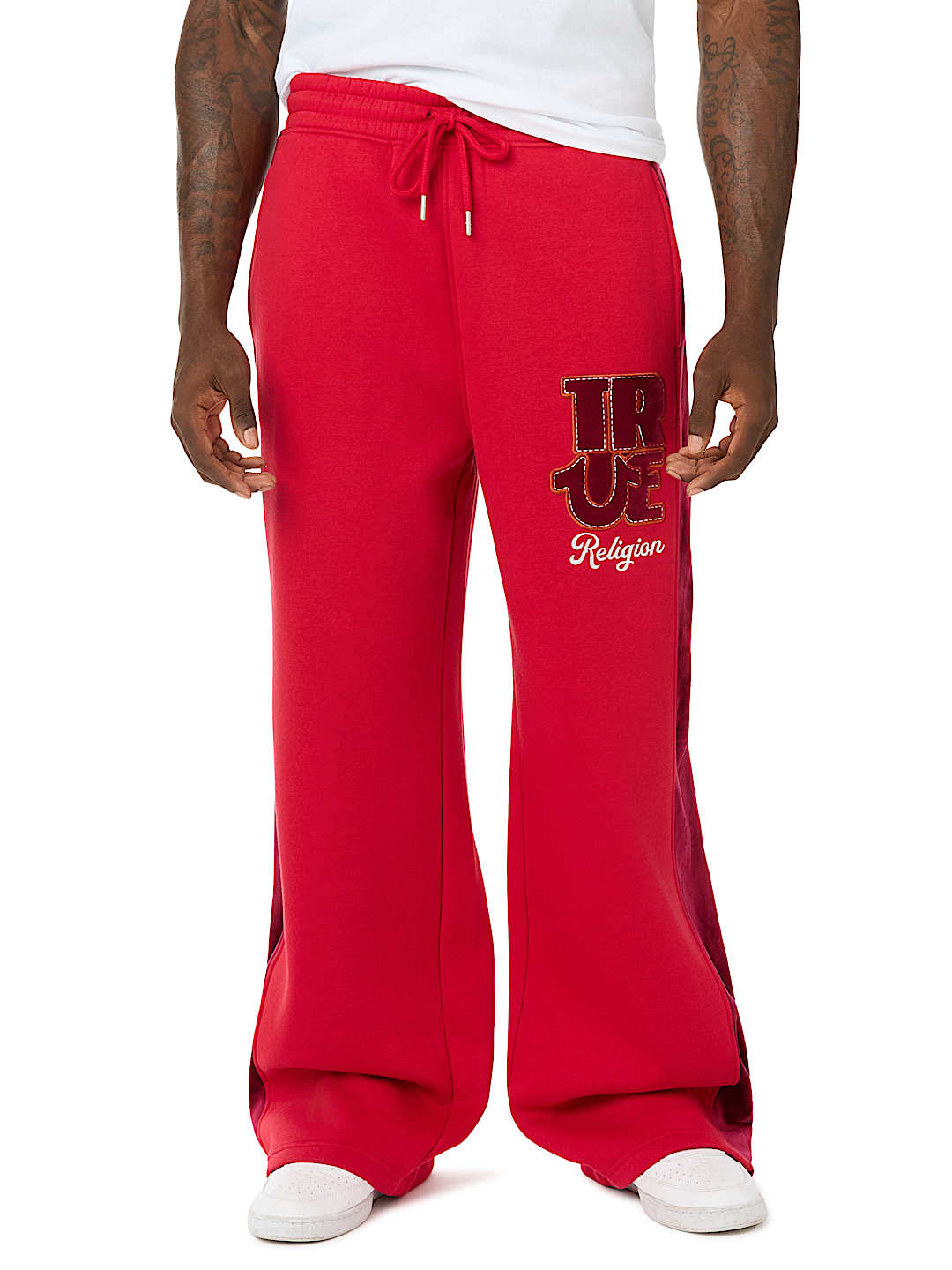 VELOUR LOGO BAGGY SWEATPANT