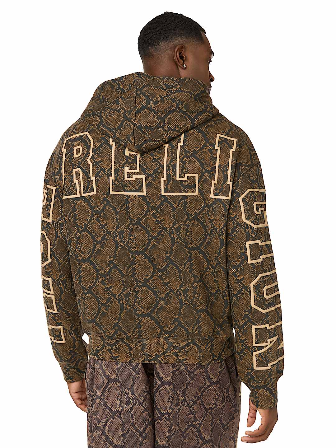 SNAKESKIN BOXY HOODIE