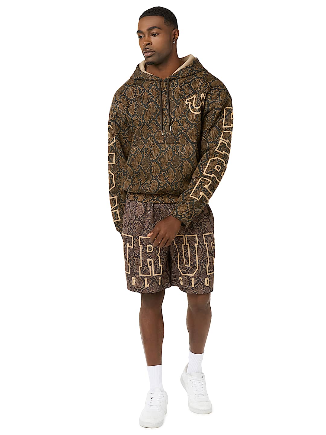 SNAKESKIN BOXY HOODIE