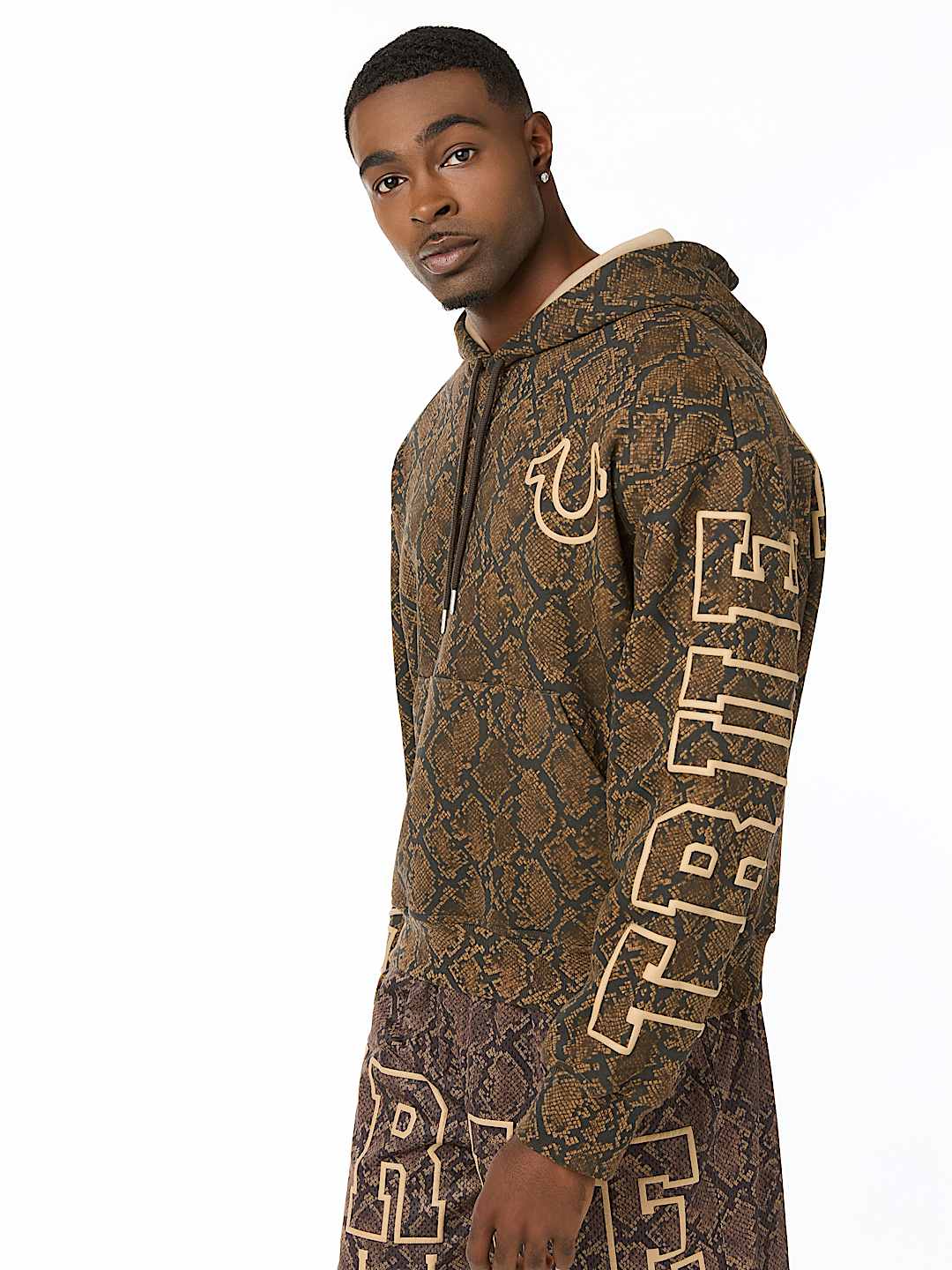 SNAKESKIN BOXY HOODIE
