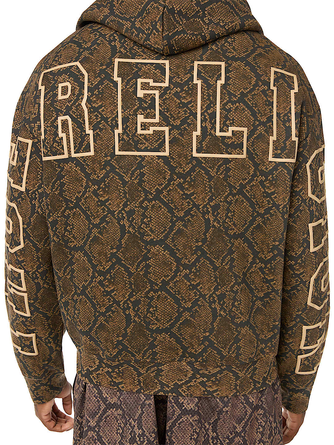 SNAKESKIN BOXY HOODIE