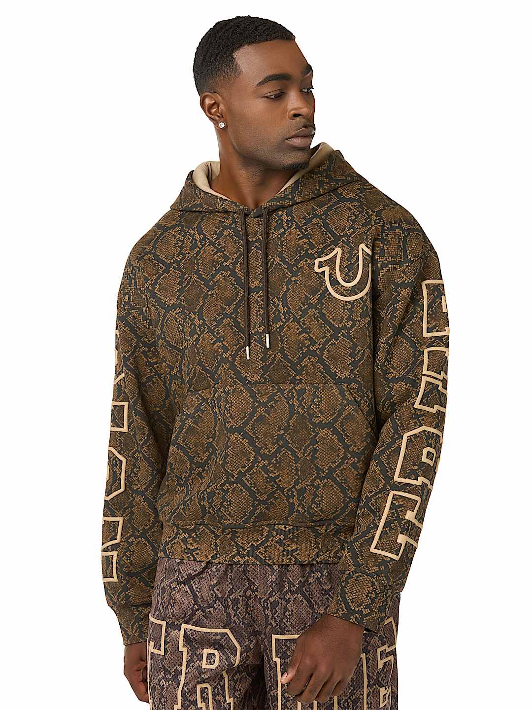 SNAKESKIN BOXY HOODIE