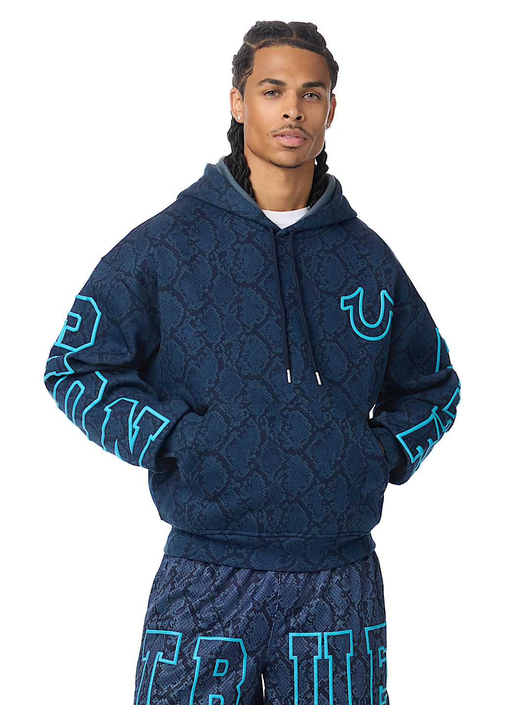 SNAKESKIN BOXY HOODIE
