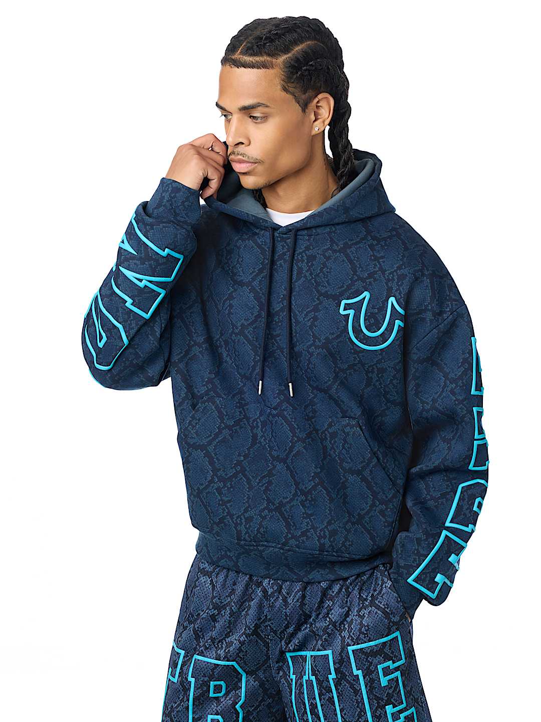SNAKESKIN BOXY HOODIE