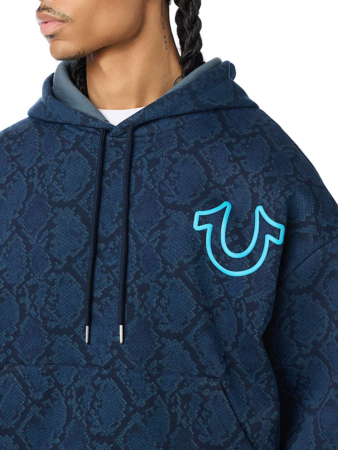 SNAKESKIN BOXY HOODIE