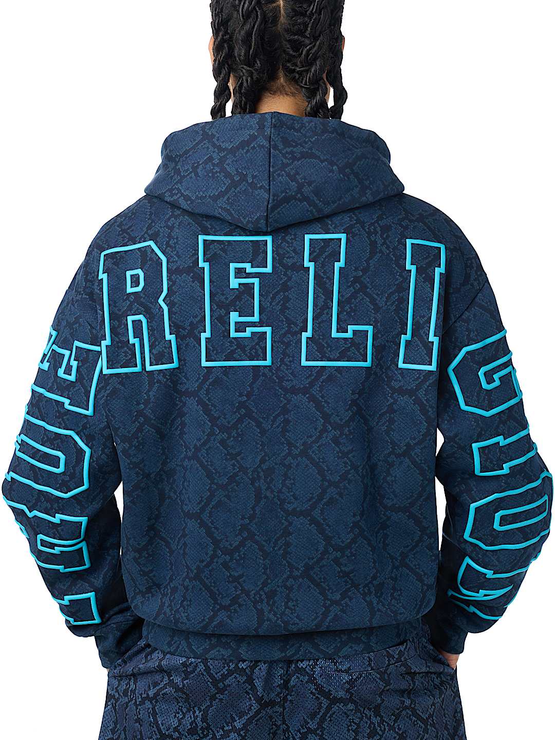 SNAKESKIN BOXY HOODIE