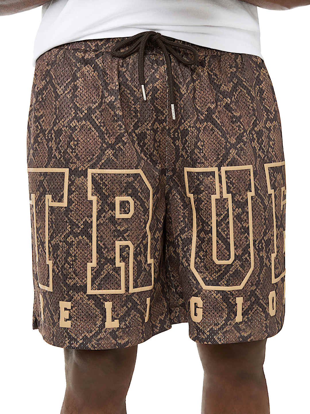 SNAKESKIN MESH BASKETBALL SHORT