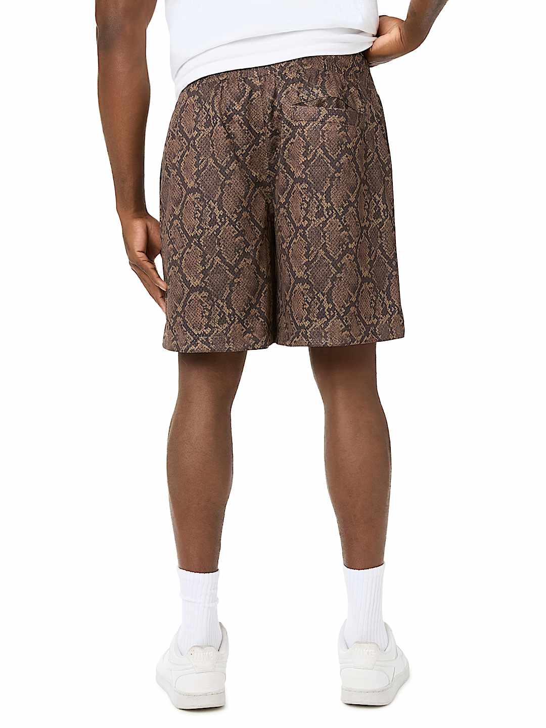 SNAKESKIN MESH BASKETBALL SHORT