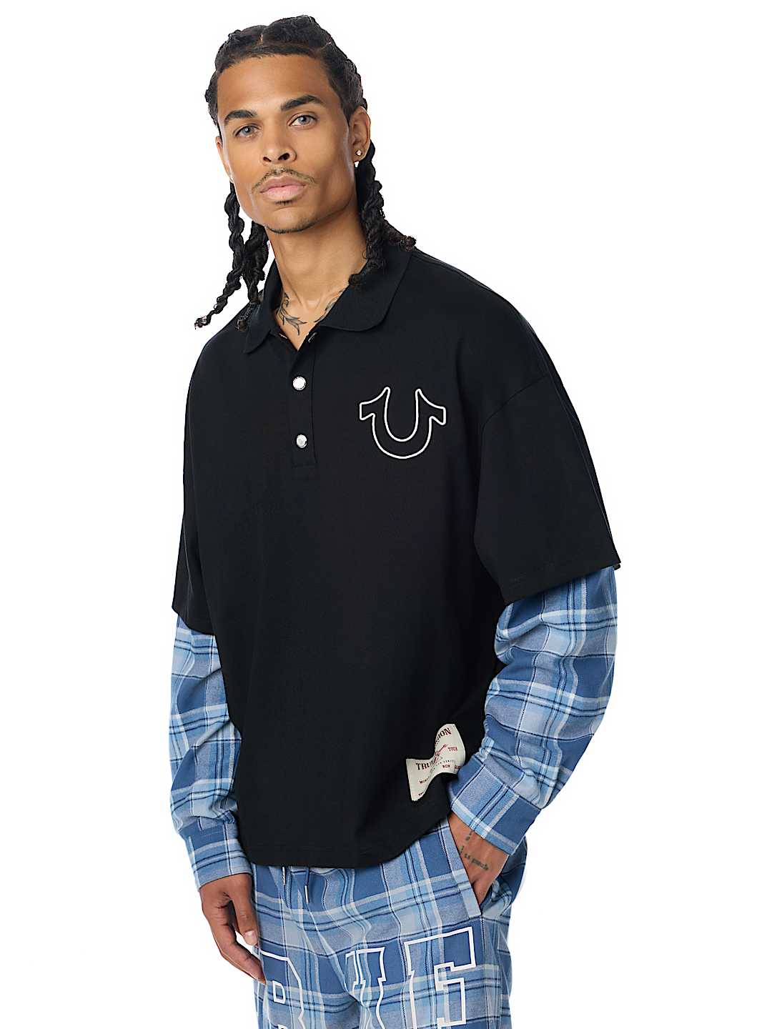 LAYERED POLO SHIRT