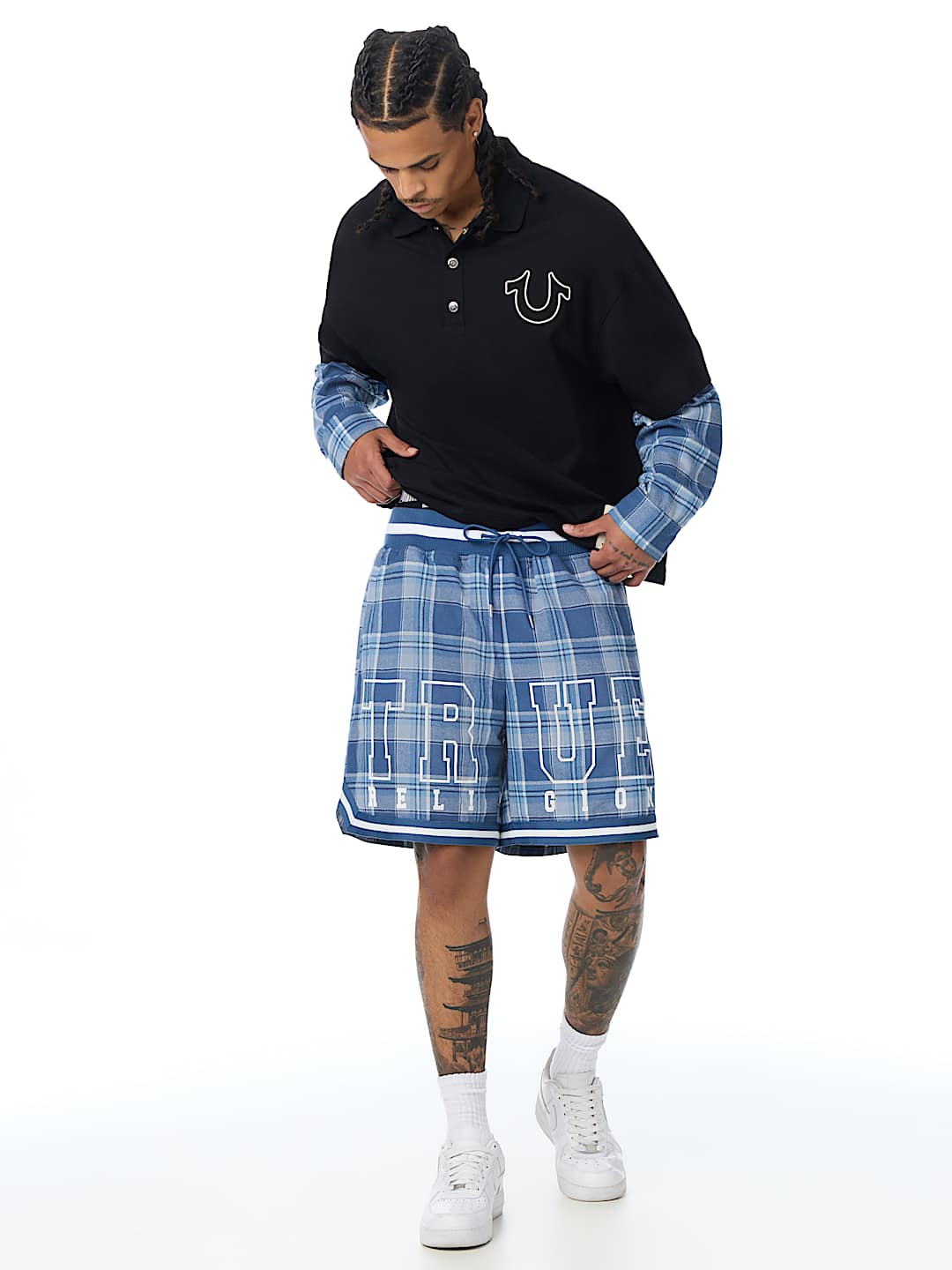 FLANNEL BASKETBALL SHORT