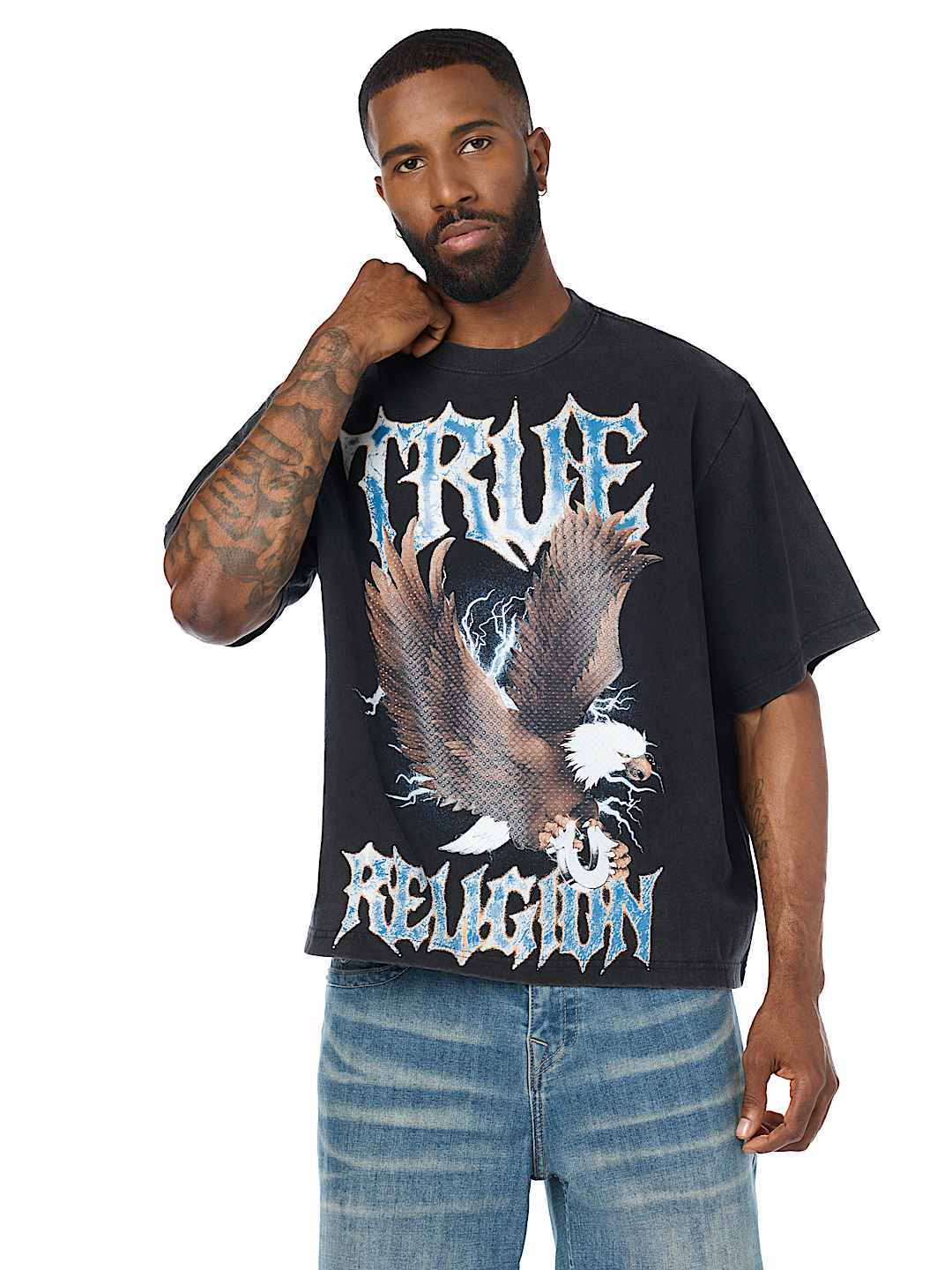 CRYSTAL EAGLE HEAVYWEIGHT BOXY TEE