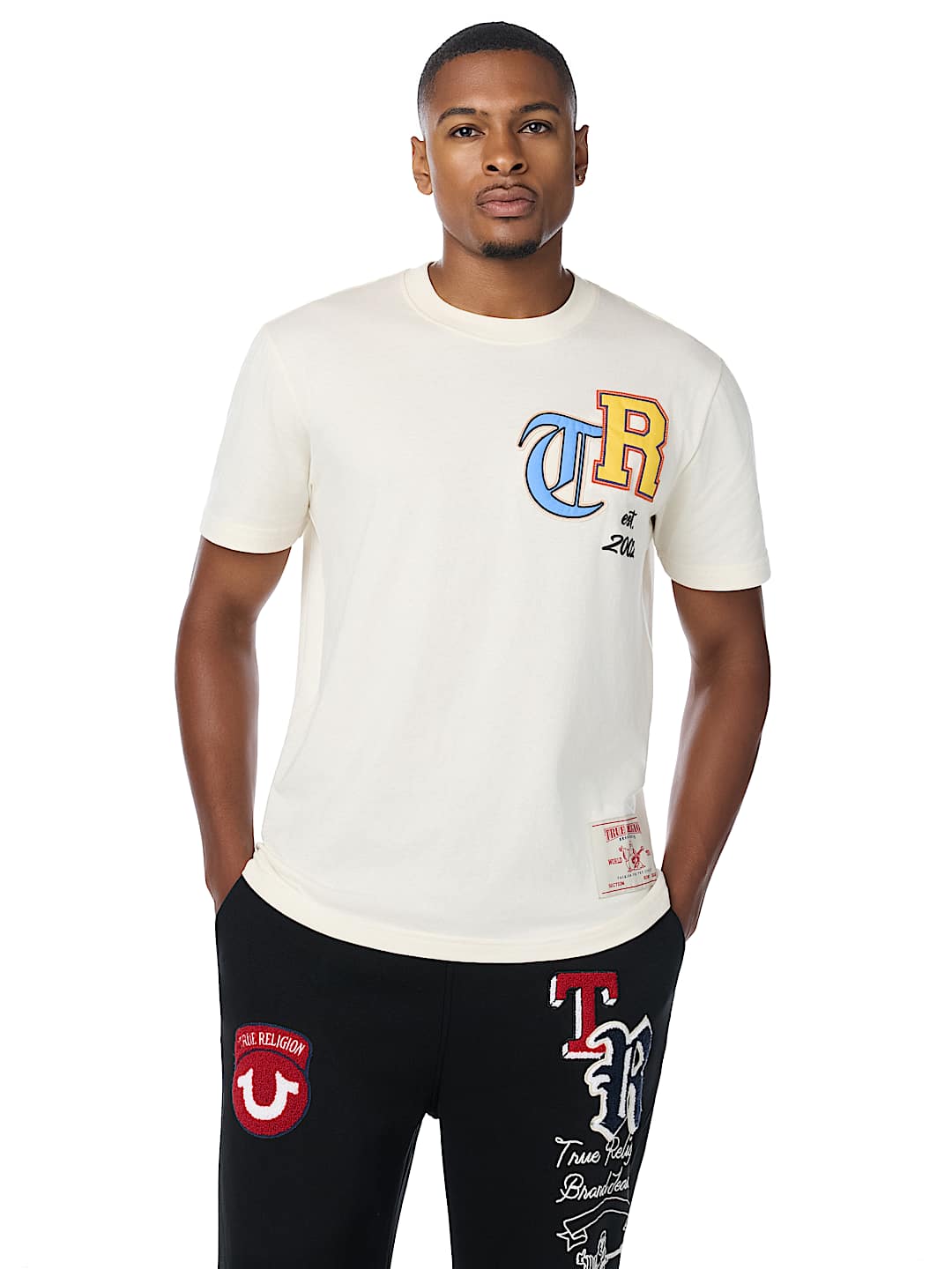 COLLEGIATE APPLIQU&Eacute; LOGO TEE