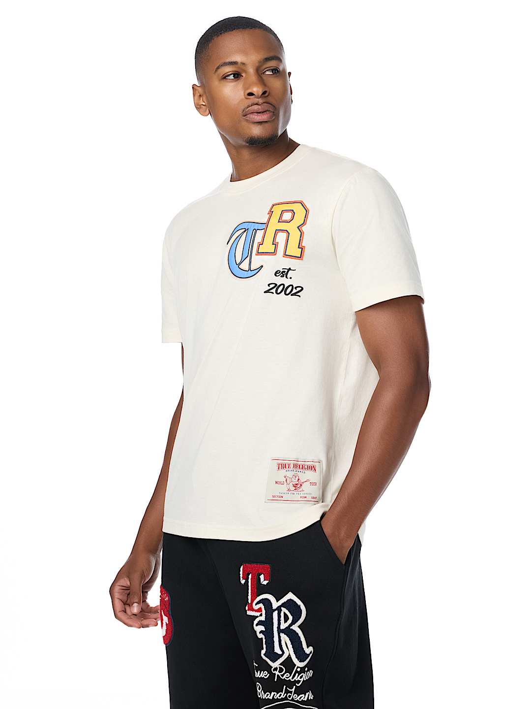 COLLEGIATE APPLIQU&Eacute; LOGO TEE