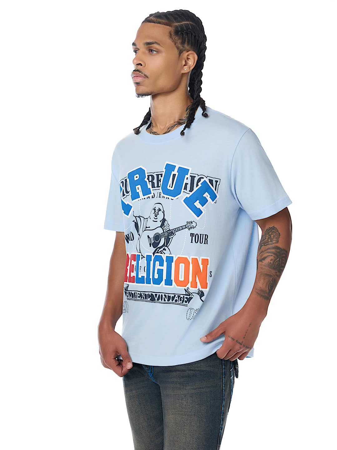 DOUBLE WORLD TOUR LOGO TEE