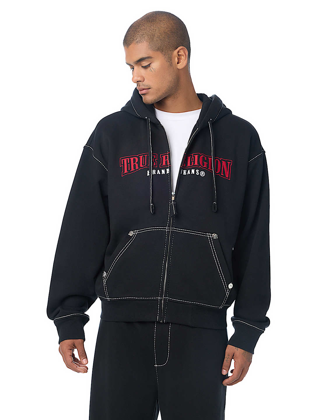 BIG T WORLD TOUR BOXY ZIP HOODIE