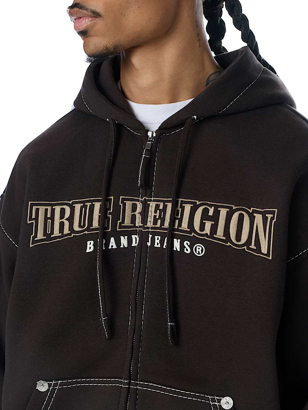 BIG T WORLD TOUR BOXY ZIP HOODIE