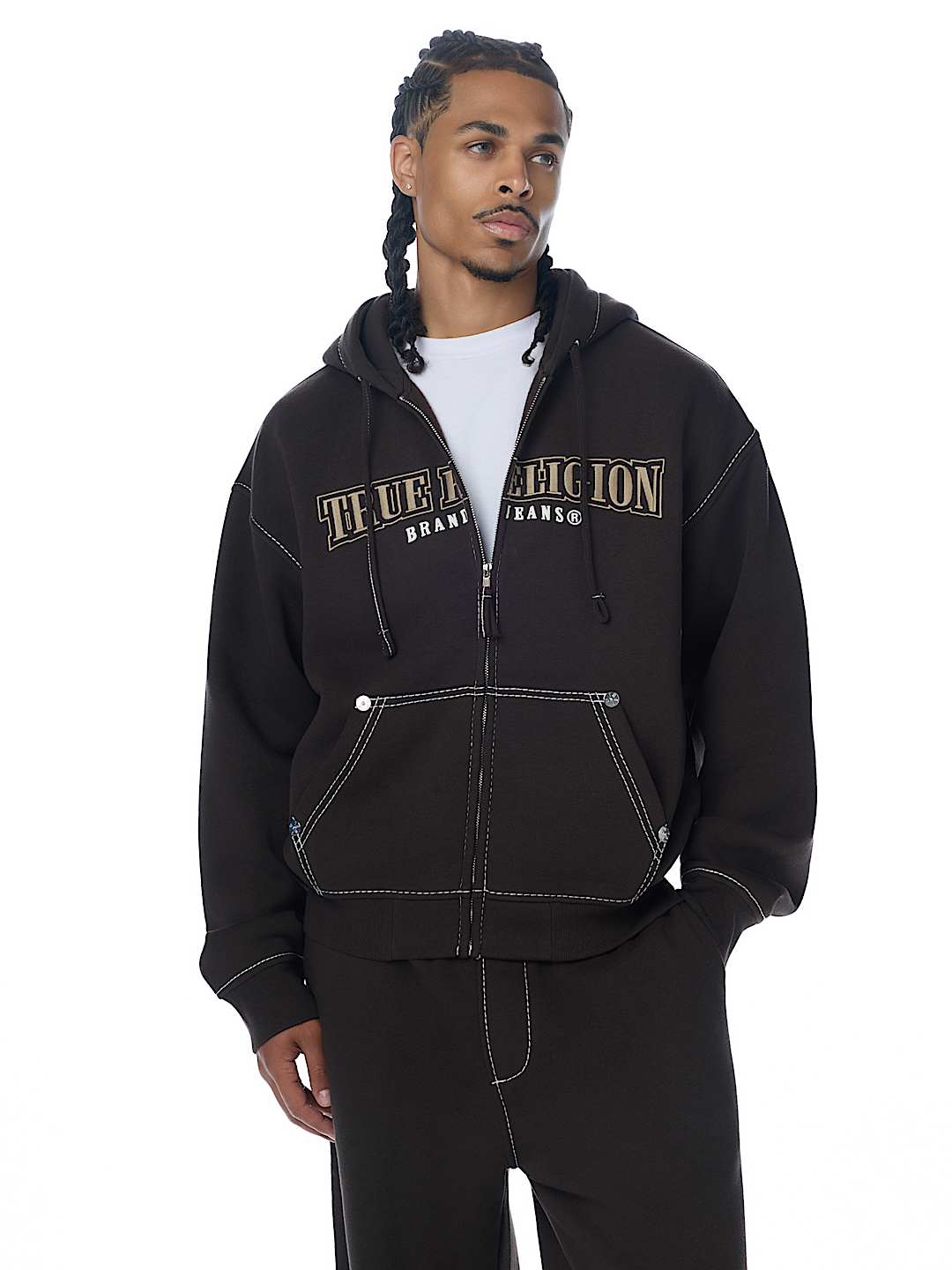 BIG T WORLD TOUR BOXY ZIP HOODIE