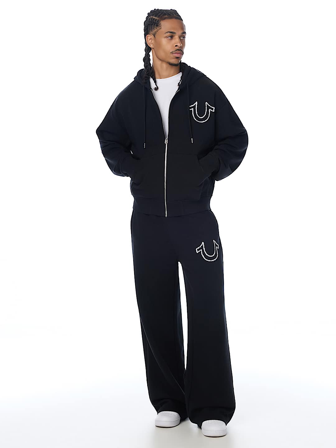 RIBBED BOXY ZIP HOODIE