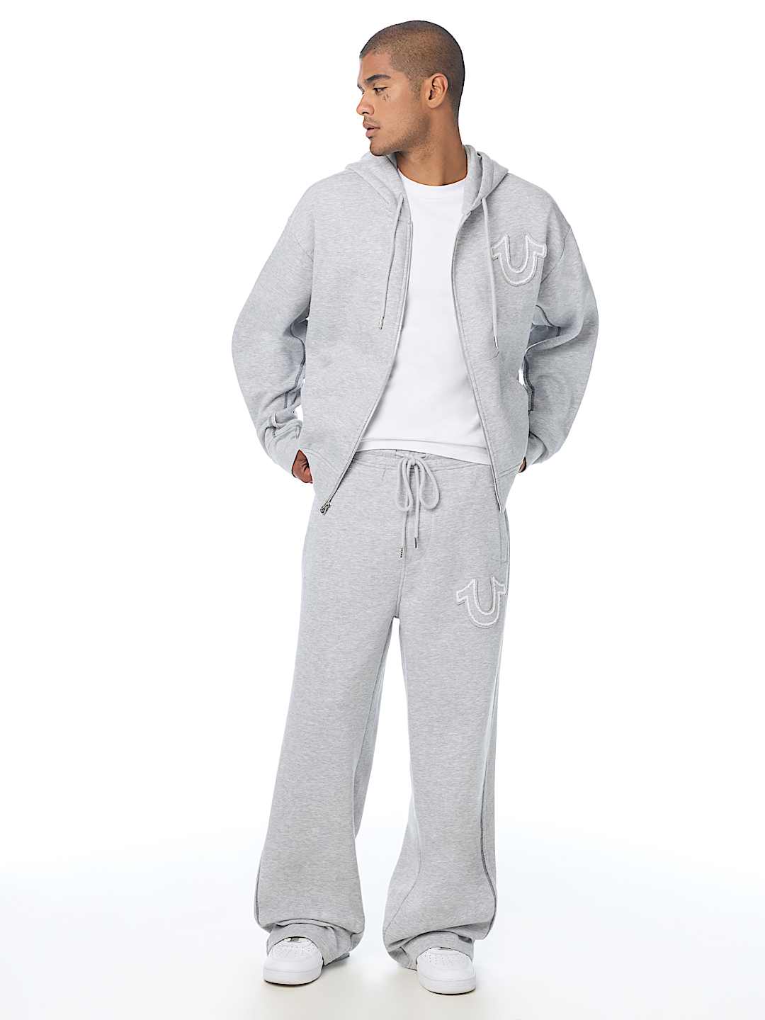 RIBBED BAGGY SWEATPANT