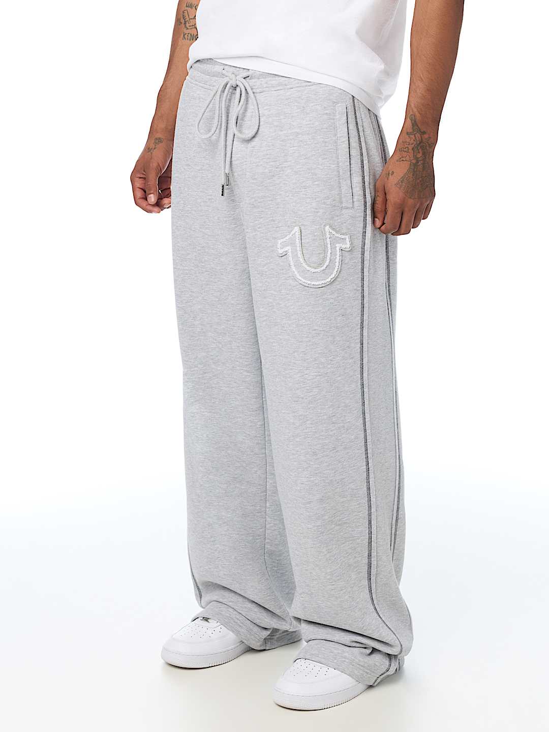 RIBBED BAGGY SWEATPANT