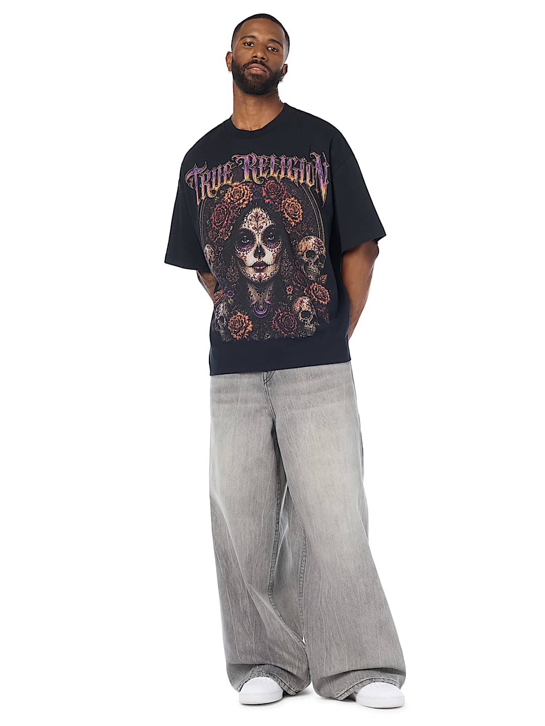 DAY OF THE DEAD GRAPHIC OVERSIZED HEAVYWEIGHT TEE