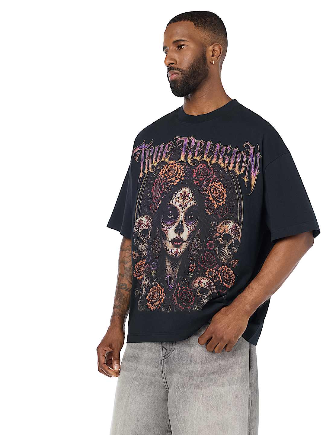 DAY OF THE DEAD GRAPHIC OVERSIZED HEAVYWEIGHT TEE