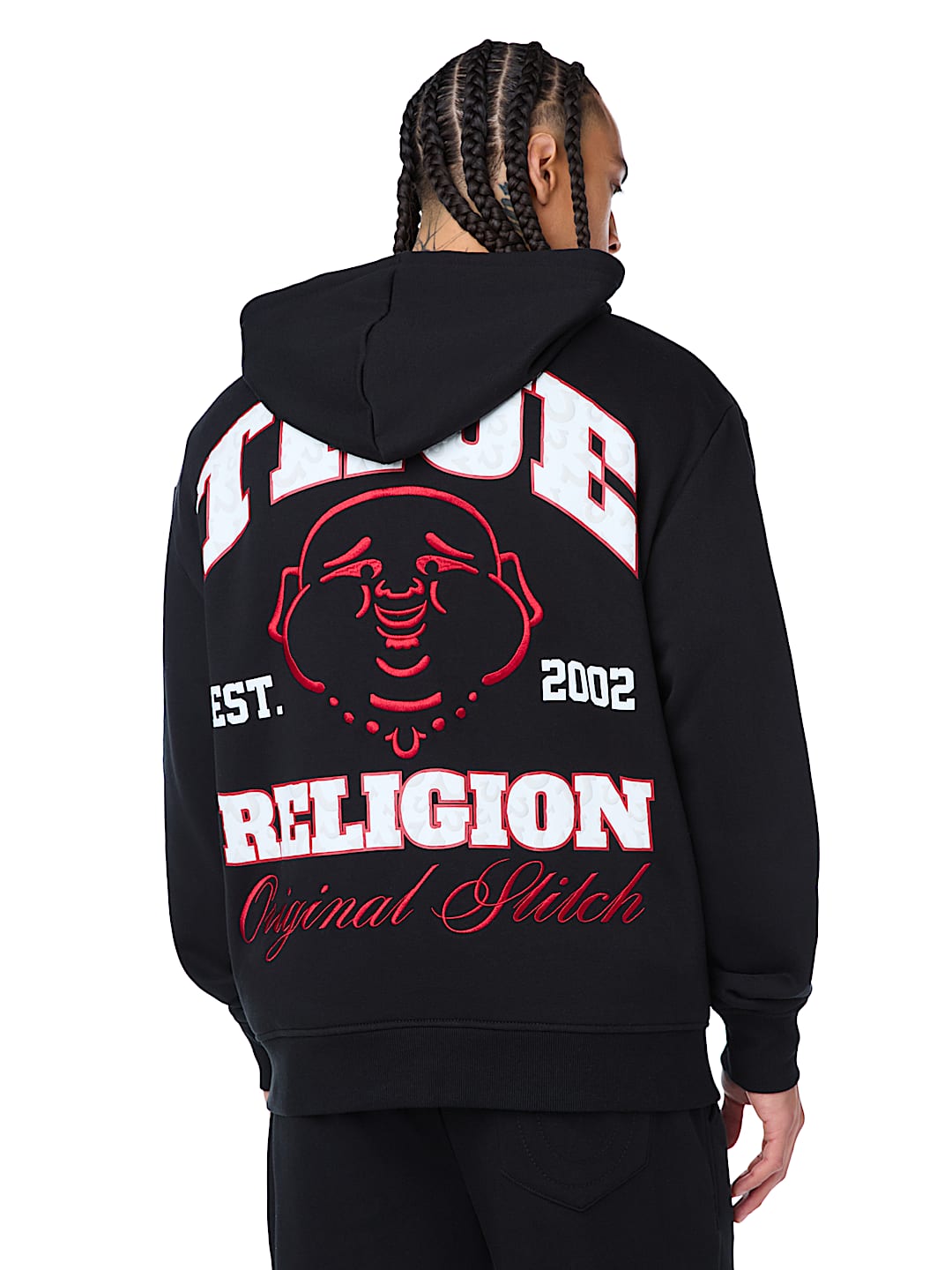 BUDDHA PUFF PRINT LOGO ZIP HOODIE