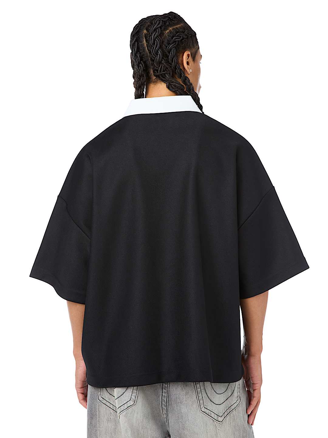 EMBROIDERED OVERSIZED POLO SHIRT