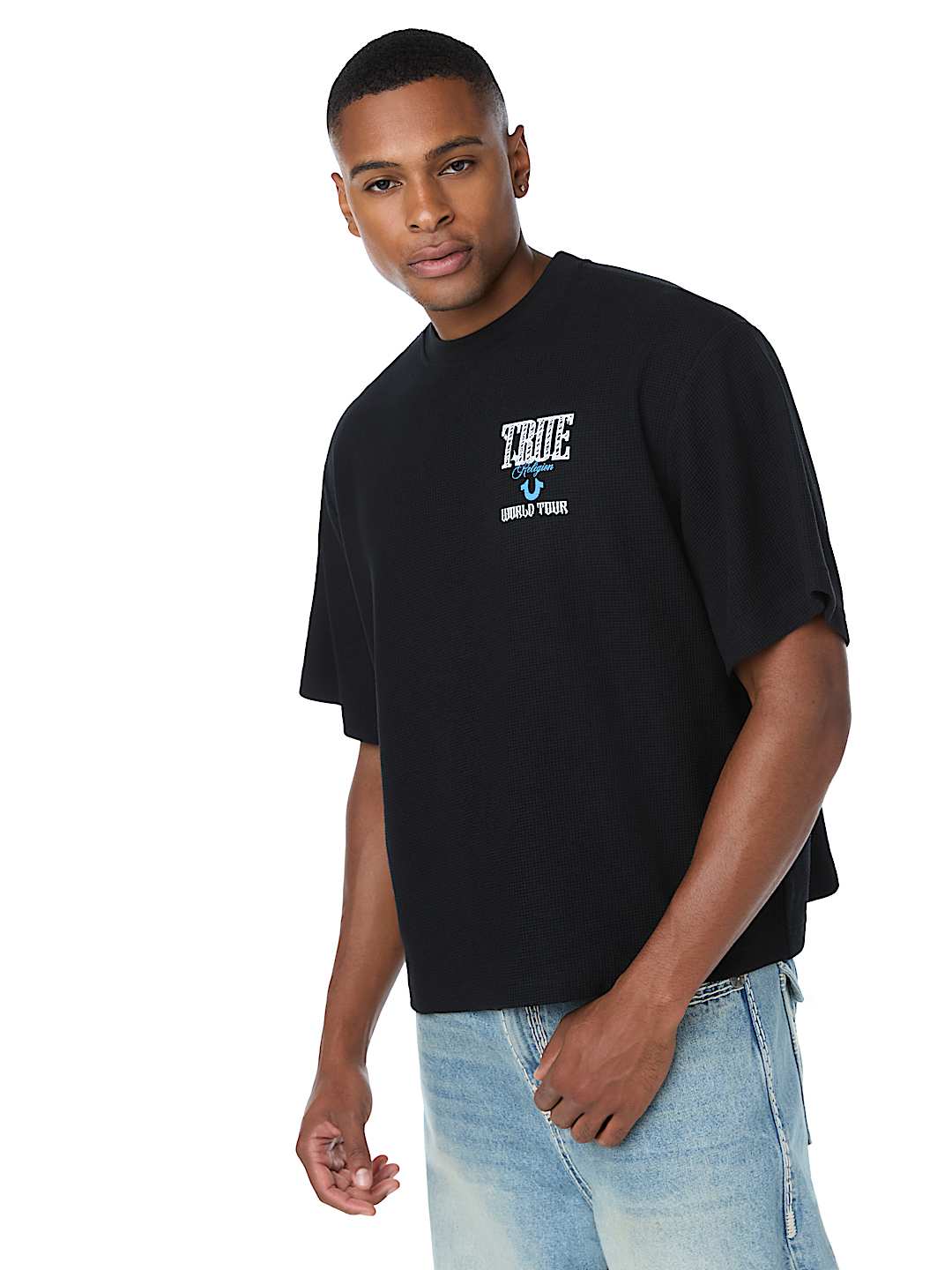 WORLD TOUR BOXY WAFFLE TEE