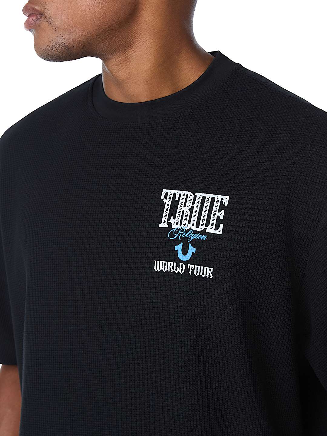 WORLD TOUR BOXY WAFFLE TEE
