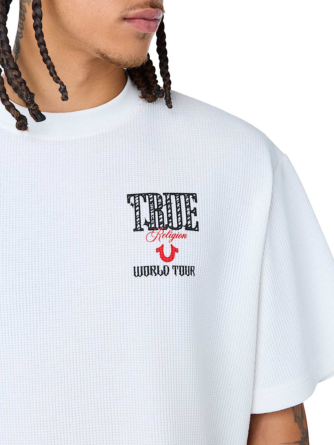 WORLD TOUR BOXY WAFFLE TEE