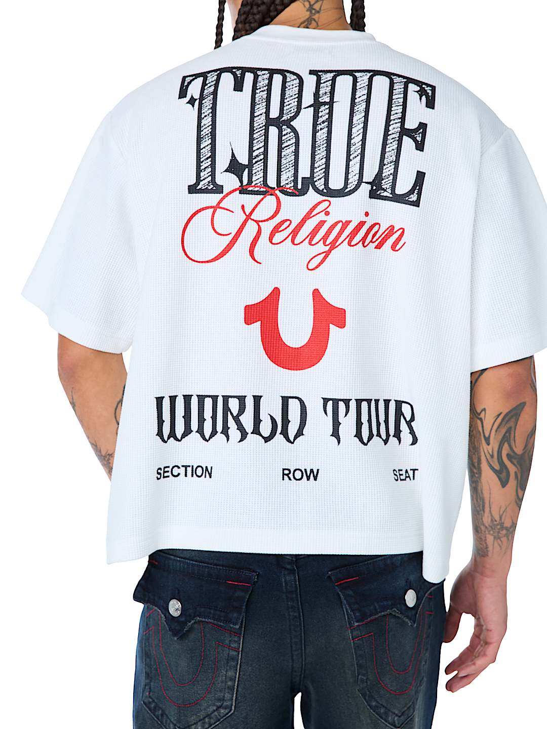 WORLD TOUR BOXY WAFFLE TEE