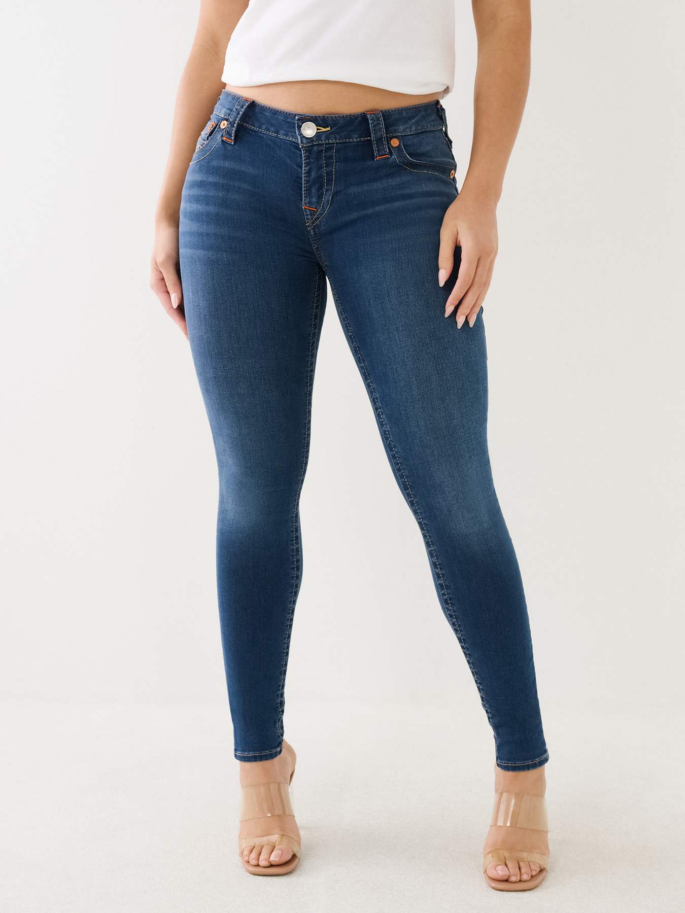 HALLE MID RISE SUPER SKINNY JEAN, image 5