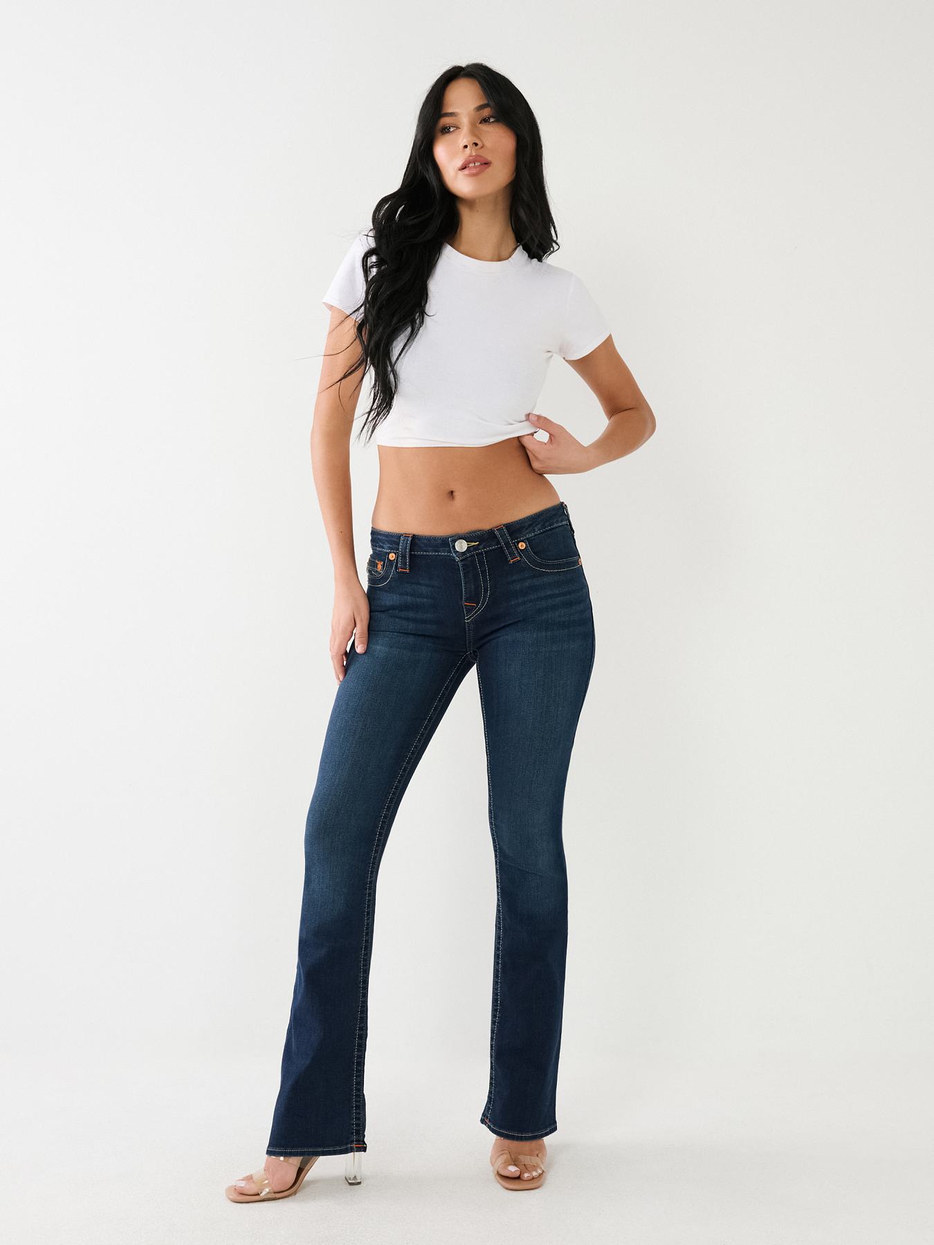 Buy True Religion BECCA MID RISE BOOTCUT FLAP - Mimosa