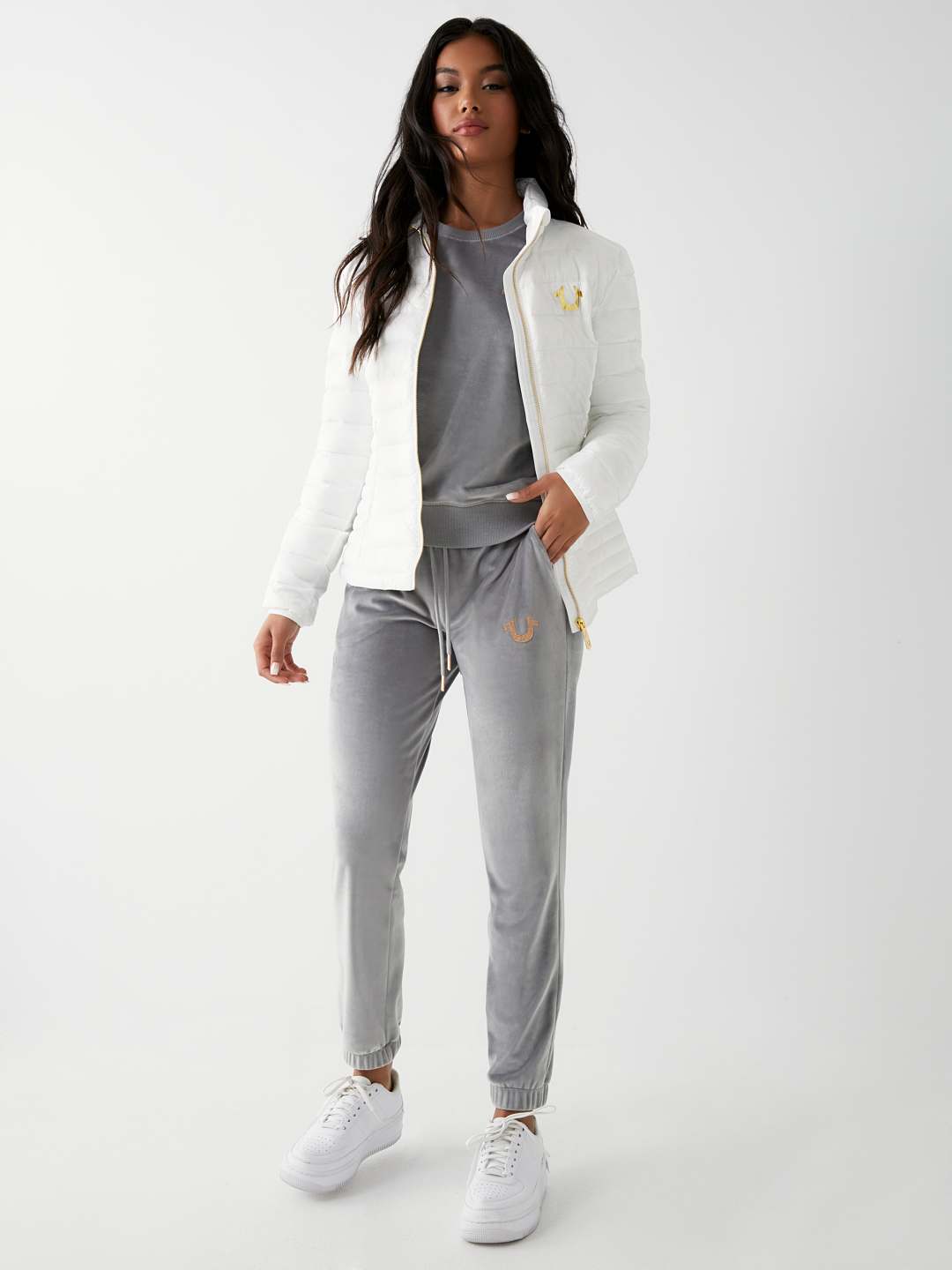 SLIM PUFFER JACKET - White | True Religion