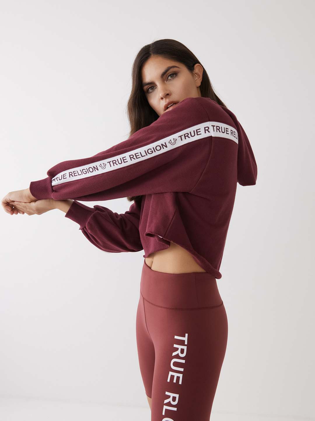 LOGO CROP HOODIE, image 1