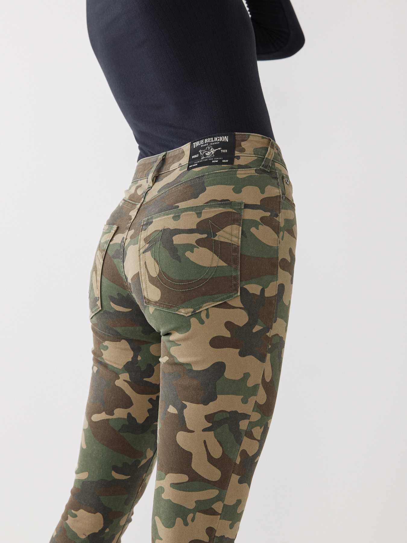 JENNIE CAMO CURVY SKINNY JEAN