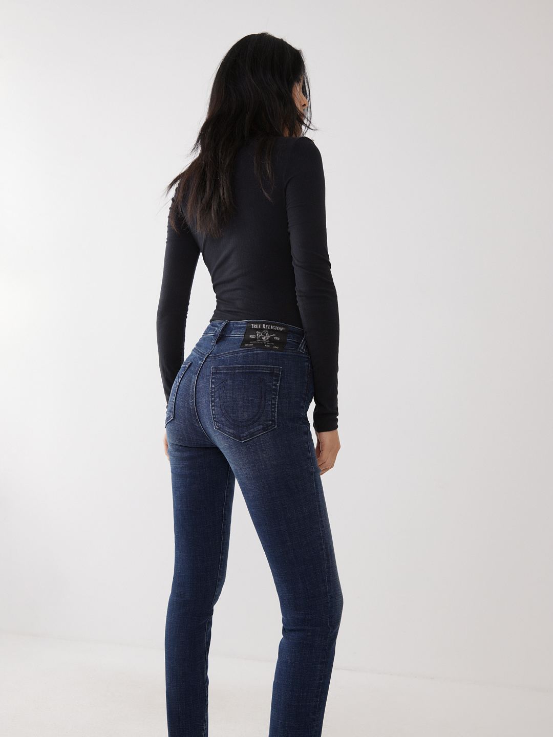 HALLE HIGH RISE SUPER SKINNY JEAN Blue True Religion