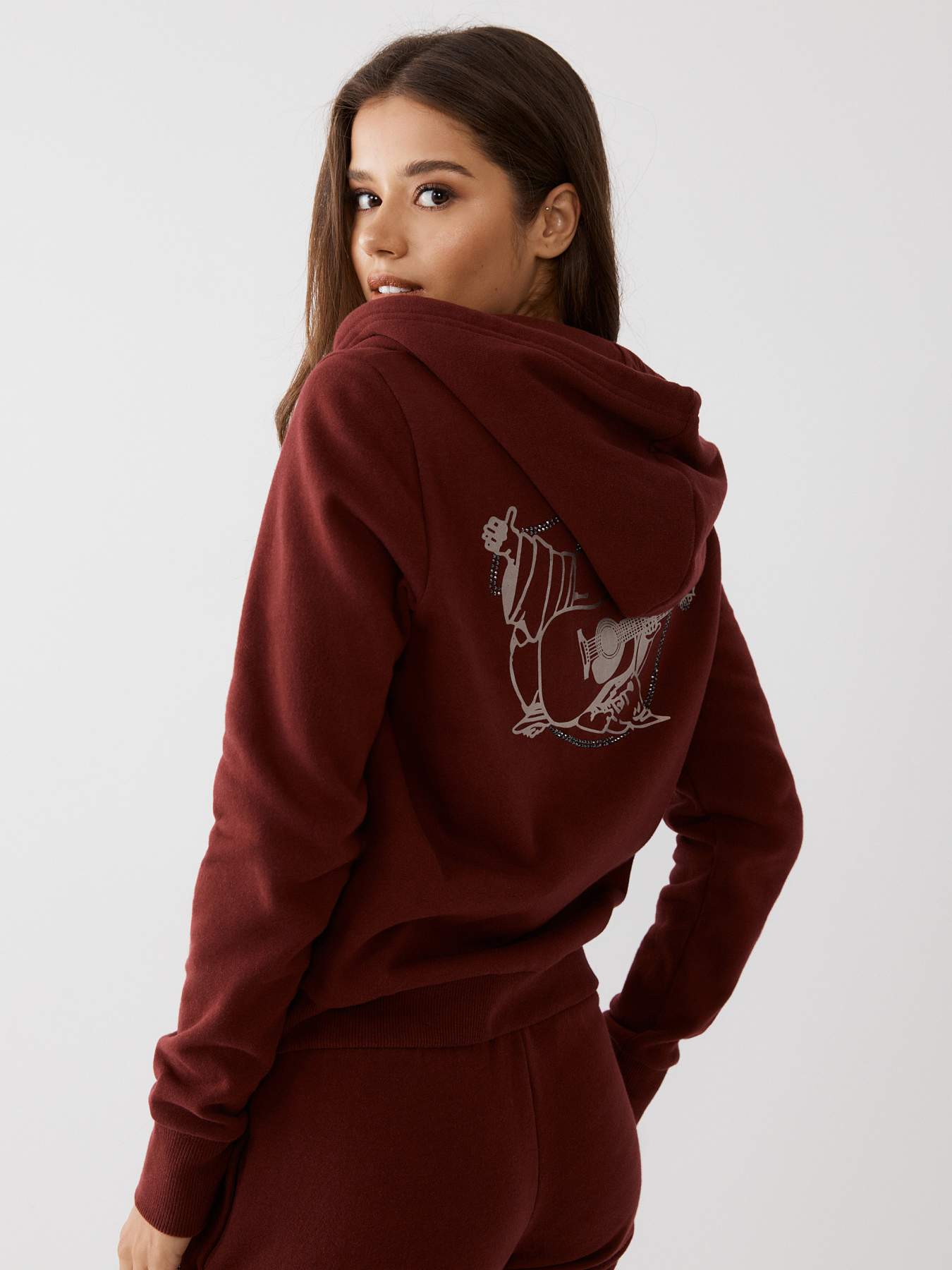 CRYSTAL BUDDHA ZIP HOODIE