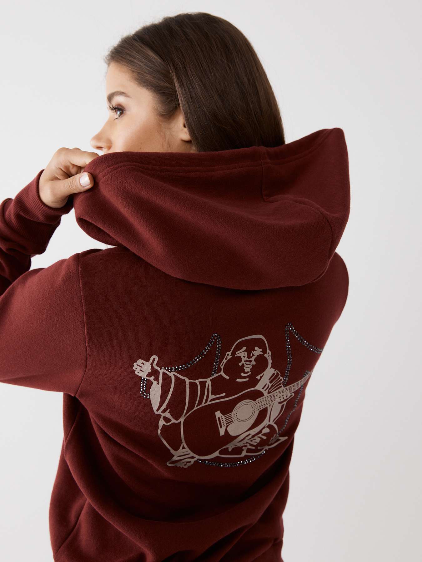 CRYSTAL BUDDHA ZIP HOODIE