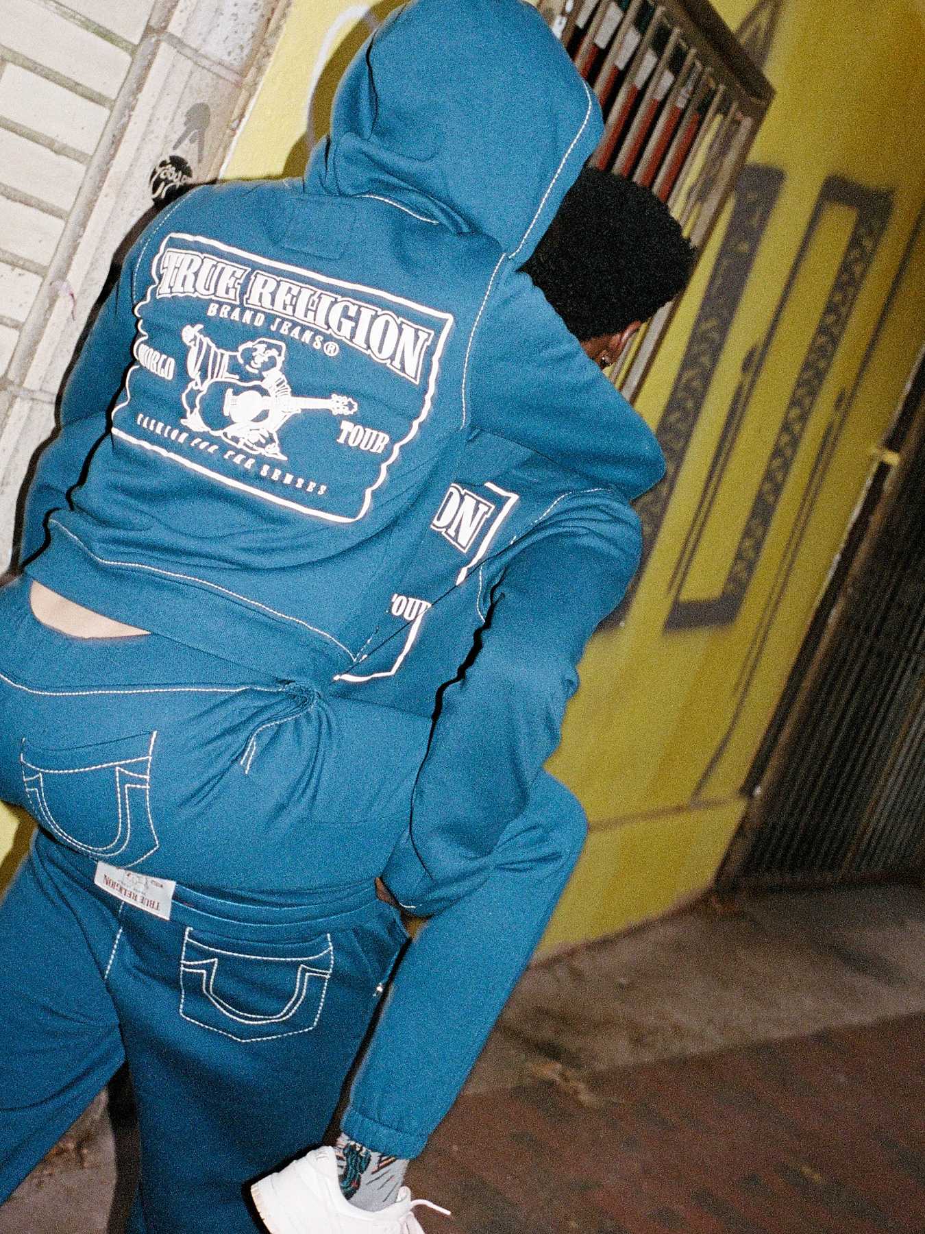 BIG T STITCH LOGO ZIP HOODIE, image 1