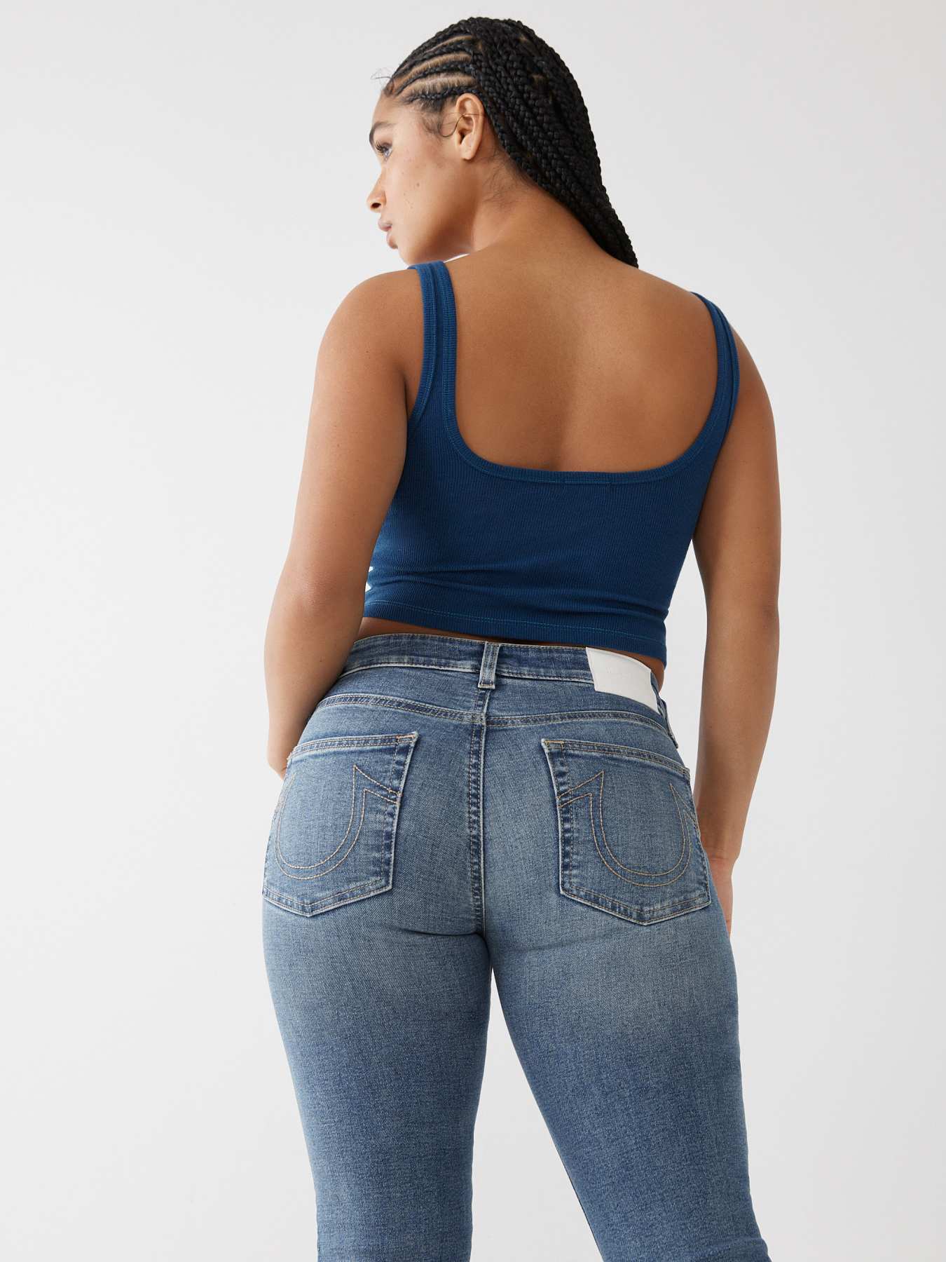 BILLIE STRAIGHT JEAN - MEDIUM WASH | True Religion
