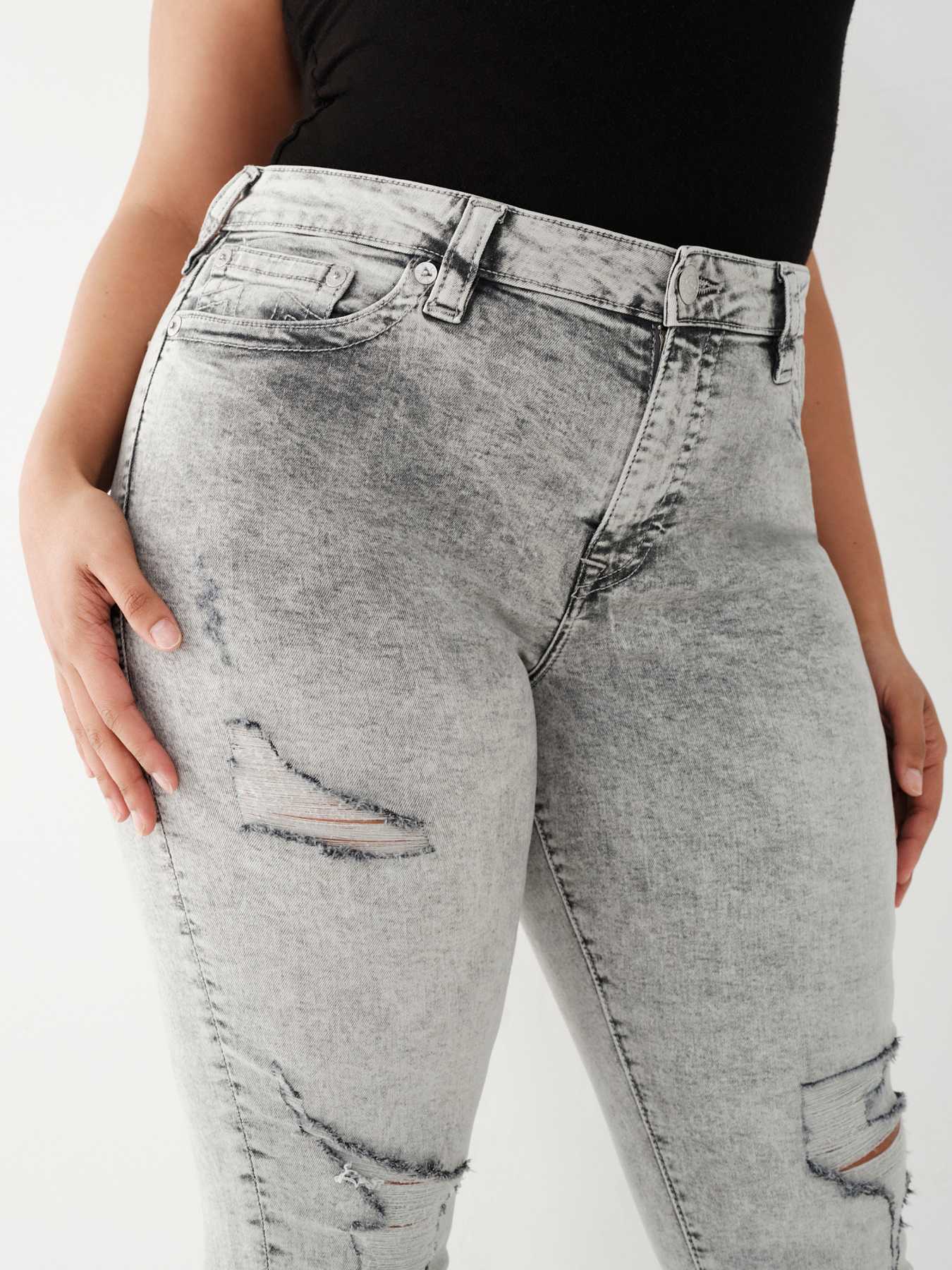 Sold TRUE RELIGION Jennie Curvy Skinny Jean Marble Moon