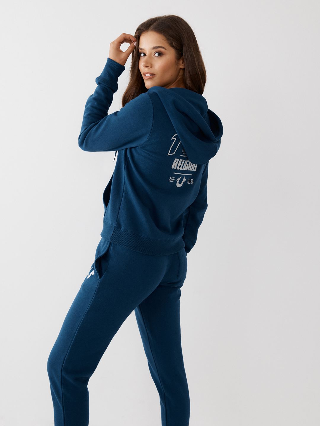 TRUE LOGO ZIP HOODIE