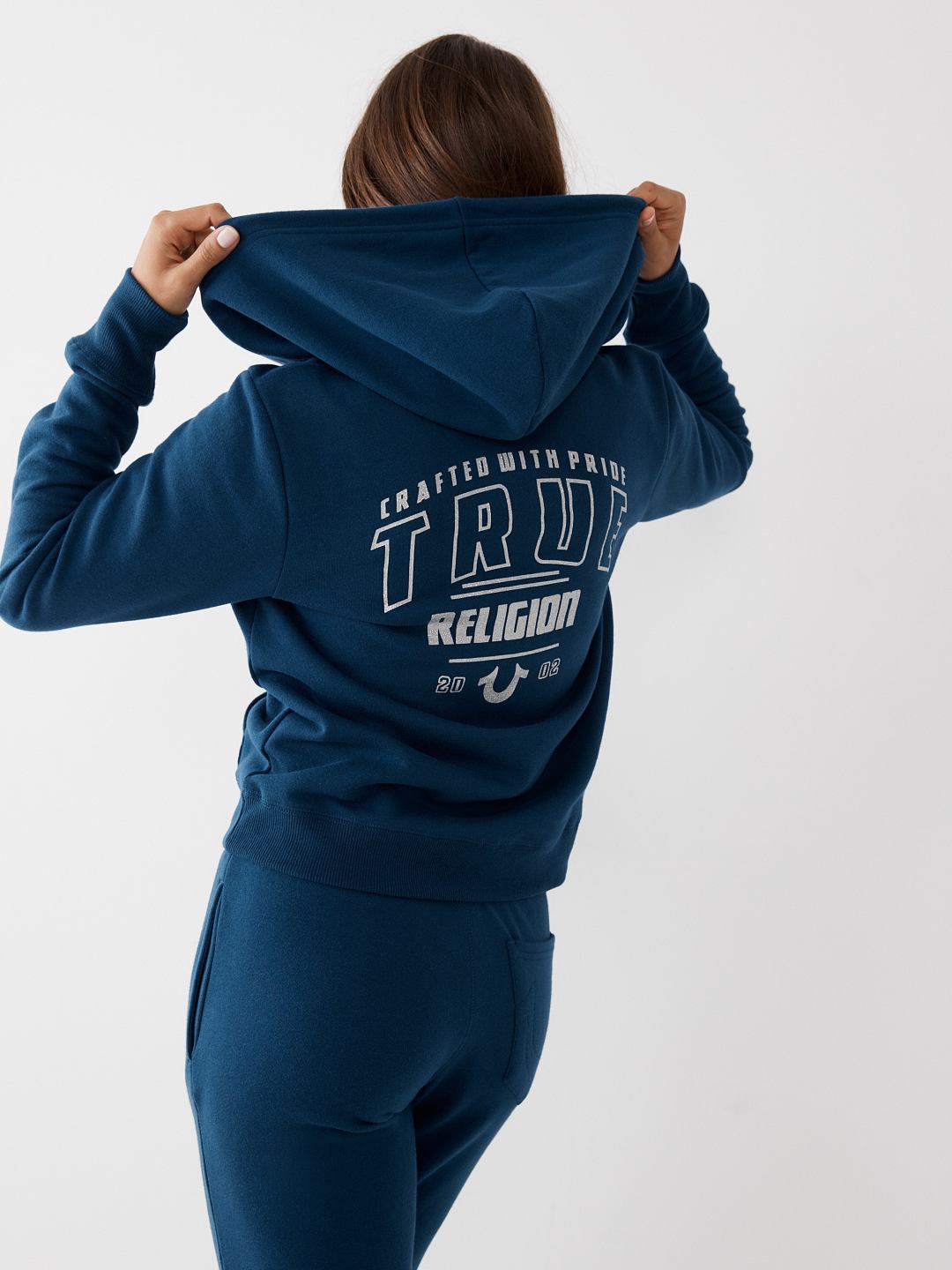TRUE LOGO ZIP HOODIE
