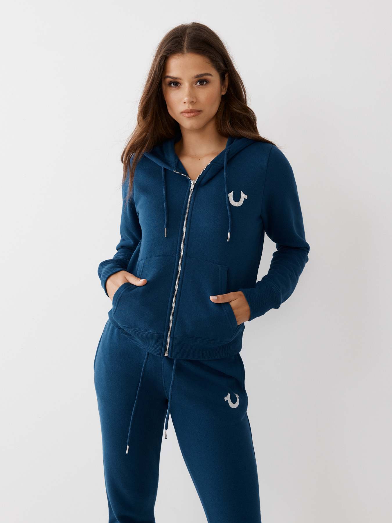 TRUE LOGO ZIP HOODIE