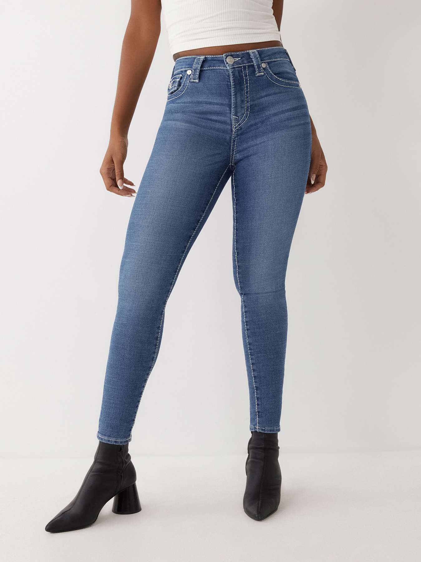 True religion halle 2025 high rise skinny jeans